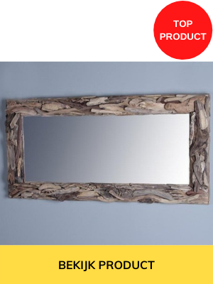 houten spiegel