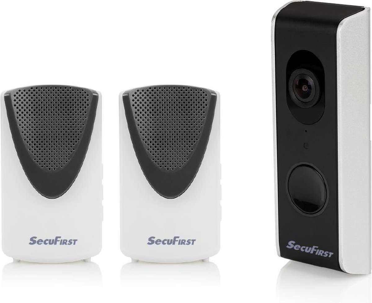 SecuFirst DID701B+ Slimme Wifi deurbel met camera met 2 draadloze gongen Zwart Grijs - 1080P review