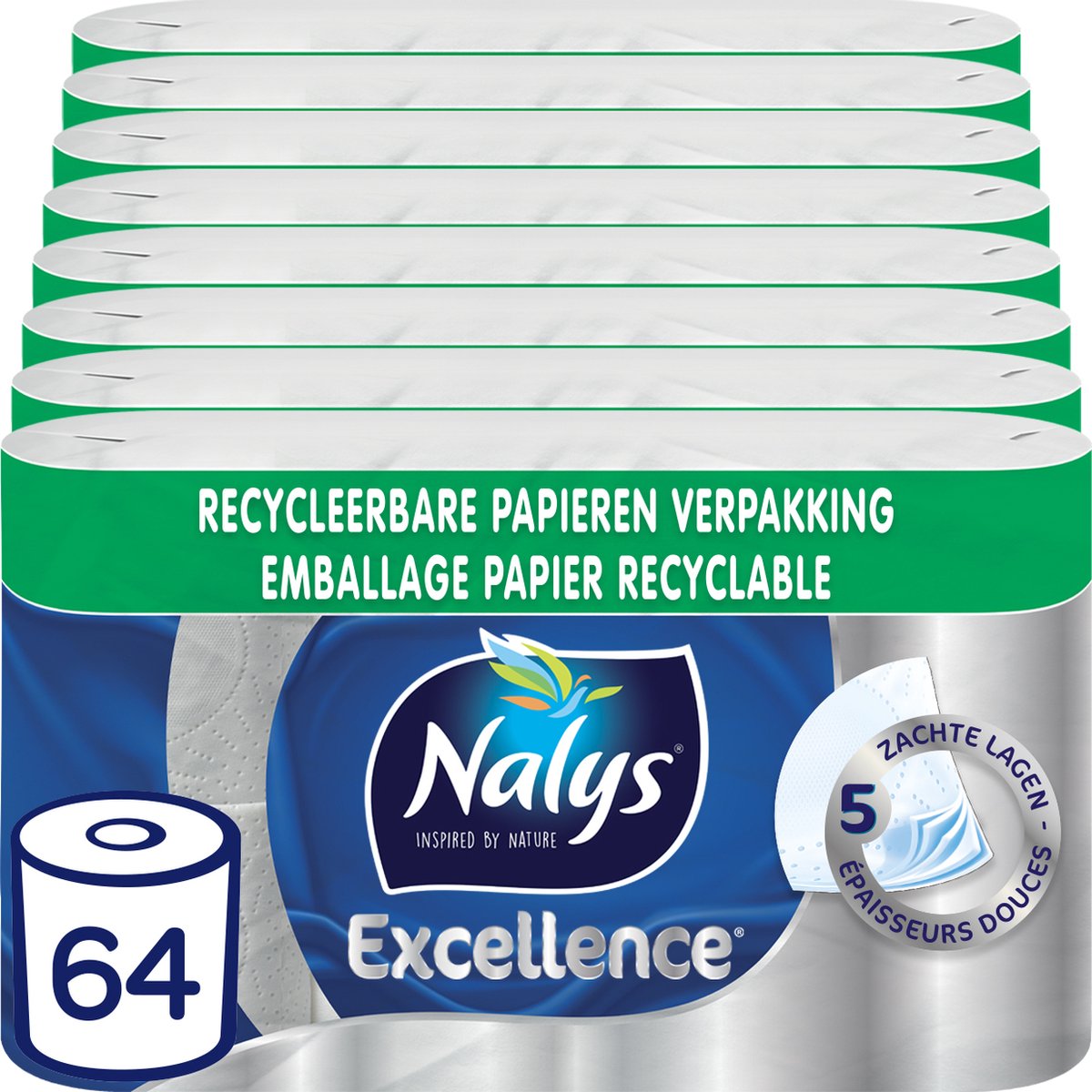 Nalys Excellence Maxi-vellen Wit Toiletpapier review