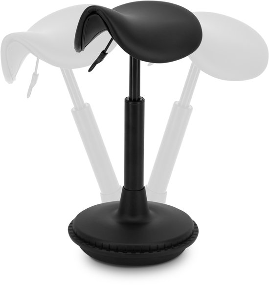 Wobblez® Zadelkruk - Ergonomische Bureaustoel voor Zit Sta Bureaus met een hoogte 80-95 cm