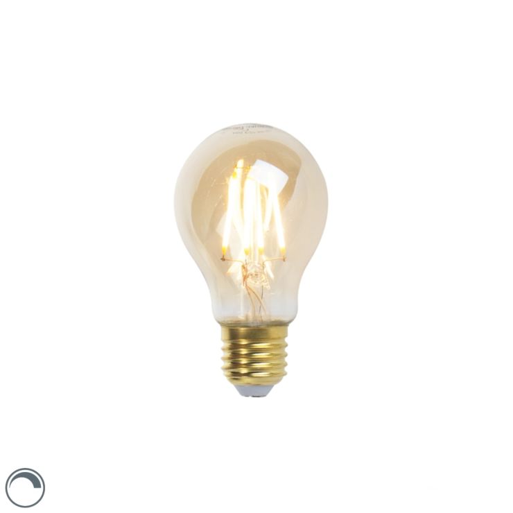 E27 dimbare LED filament lamp A60 goldline 5W 380 lm 2200K 